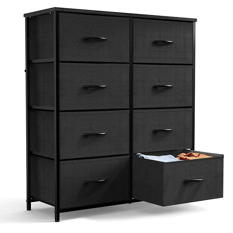 Commode fantôme croustillante pour chambre à coucher, grande commode et commode de proximité, dessus
