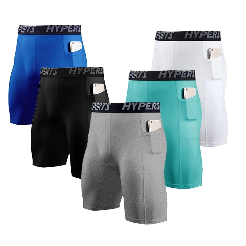 Leggings de sport courts à séchage rapide pour hommes, collants de compression pour hommes, shorts d