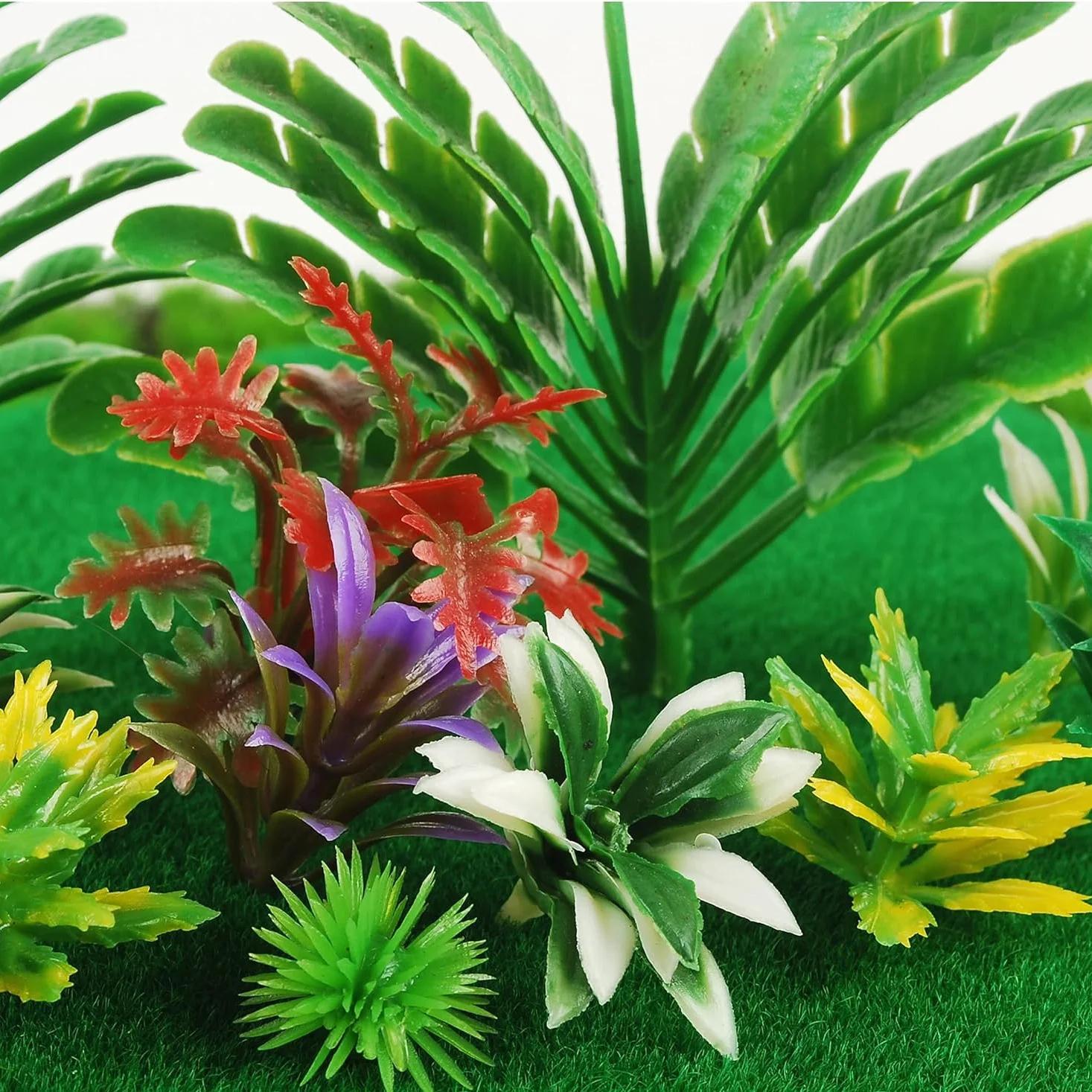 Arbres mixtes miniatures, 45 pièces, maquettes, plantes pour train, chemins de fer, paysage, archite