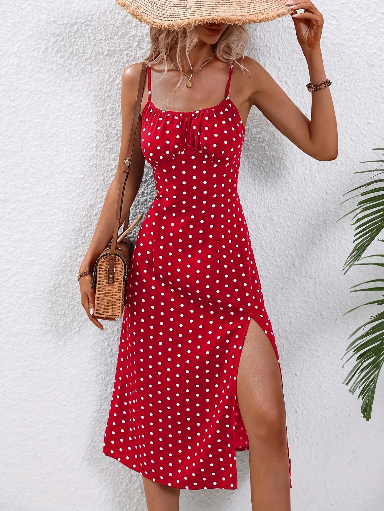 Robe de plage style Boho pour femmes, imprimé Floral, bretelles Spaghetti, imprimé, bretelles élégan