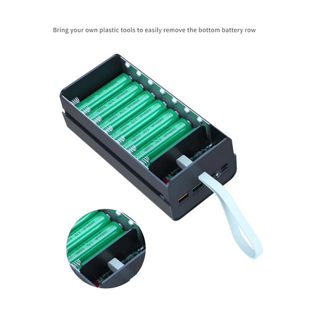 Nouveau soudage gratuit 21*18650 batterie batterie externe chargeur boîte PD 22.5W boîtier de charge