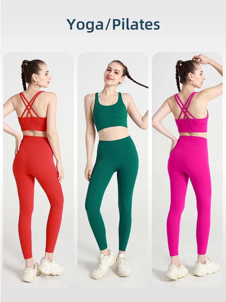 Vêtements de Yoga 2 pièces pour femmes, survêtement à séchage rapide, combinaison de Fitness respira