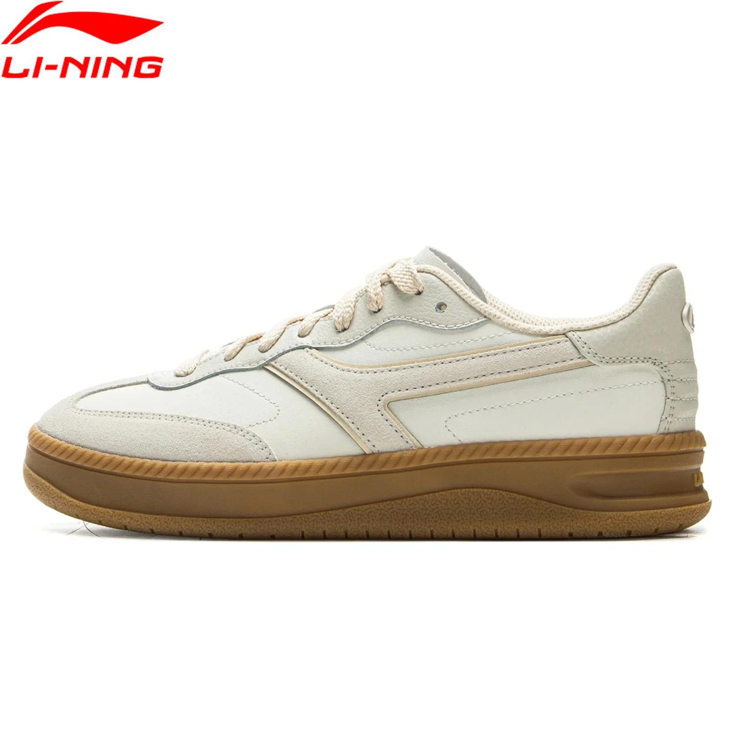 Li-Ning Chaussures de style de vie LN IVY pour femmes, confortables, rétro, élégantes, classiques, d