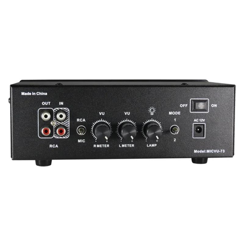 VU meter très sensibleSpectromètre musicalCarré grand VU MeterLED rétro-éclairage chaudDual-mode Osc