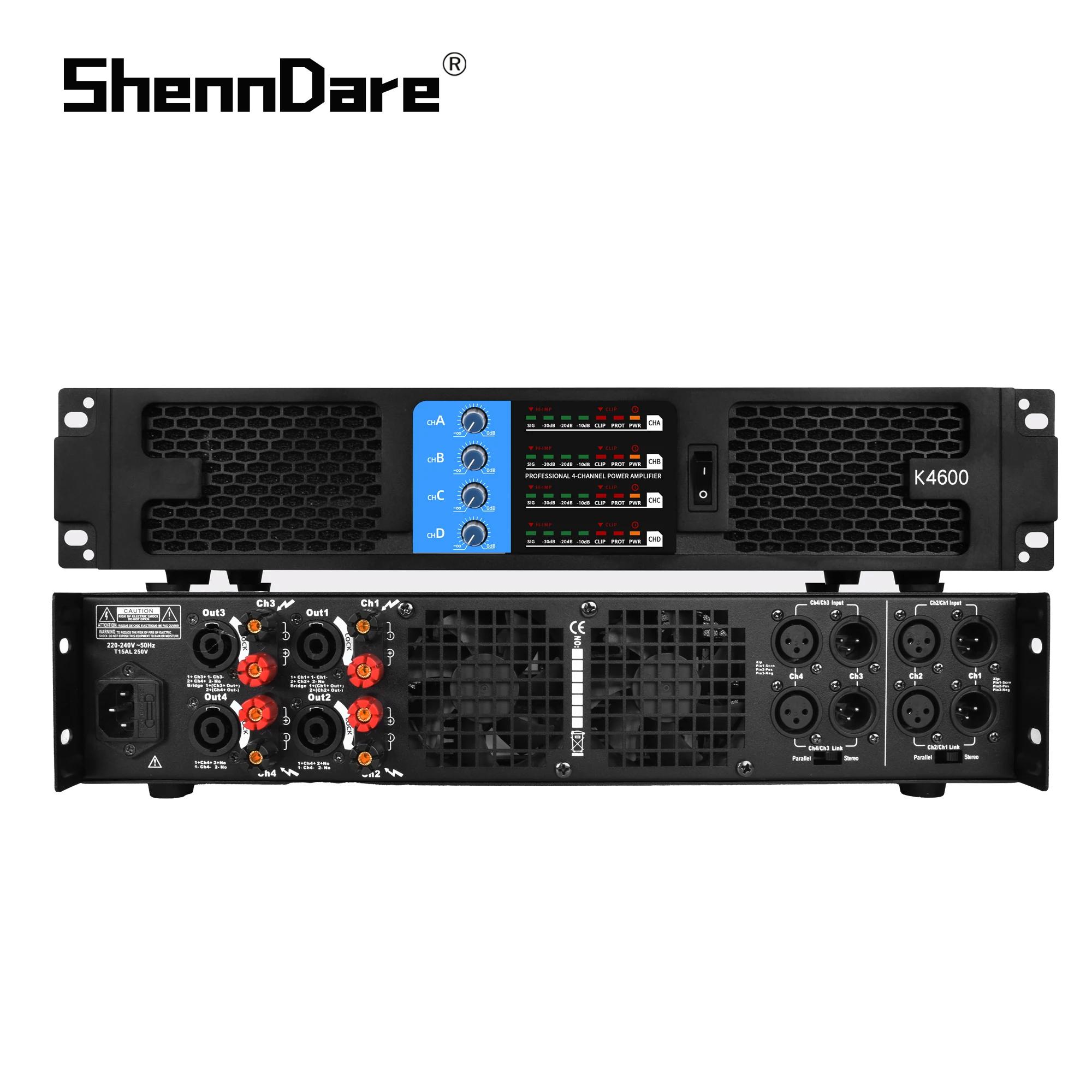 ShennDare-Amplificateur de puissance numérique professionnel, 2/4 canaux, sortie stéréo, audio, cais