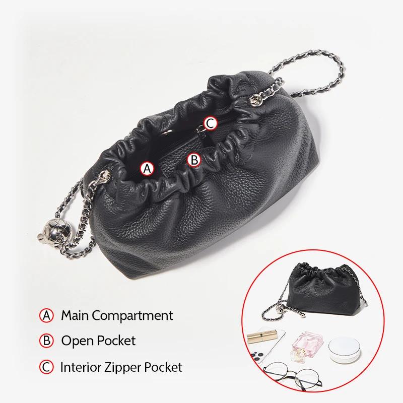 Sac bandoulière chic et compact FOXER 2026 pour femme en cuir véritable, mini sac à bandoulière tend