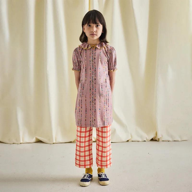 Robe d'été pour enfants, haut de style ferme MP pour filles, ensemble haut de l'industrie lourde, co