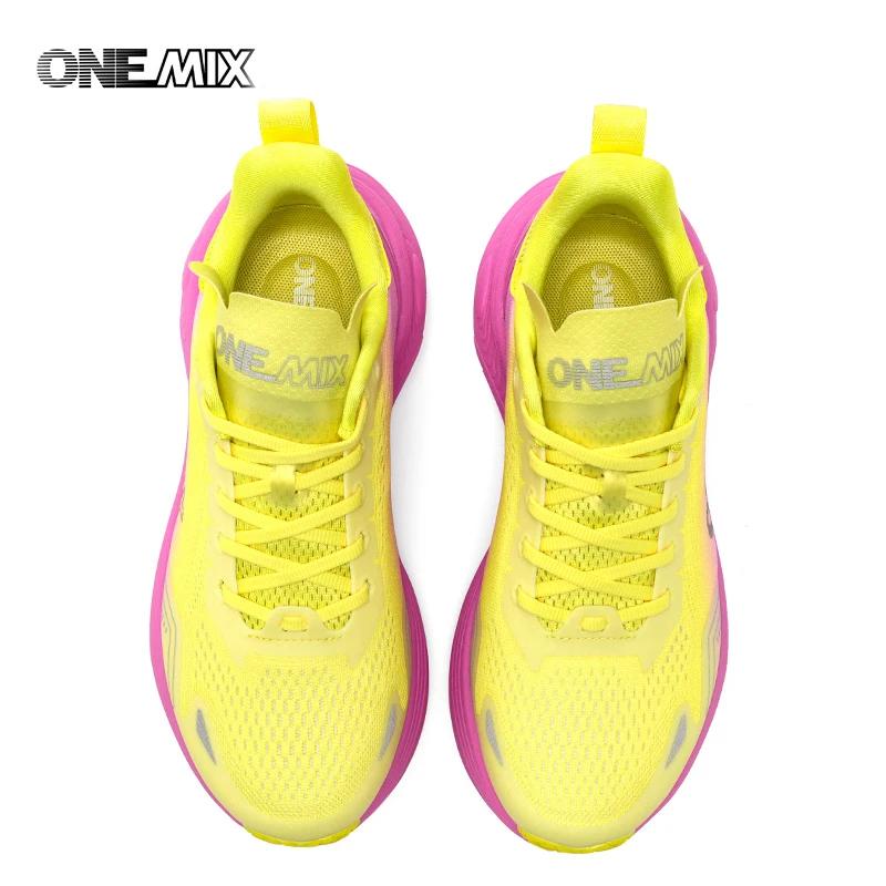 ONEMIX 2026 Nouvelles chaussures de course à coussinets pour femmes et hommes, légères, tendance, ba