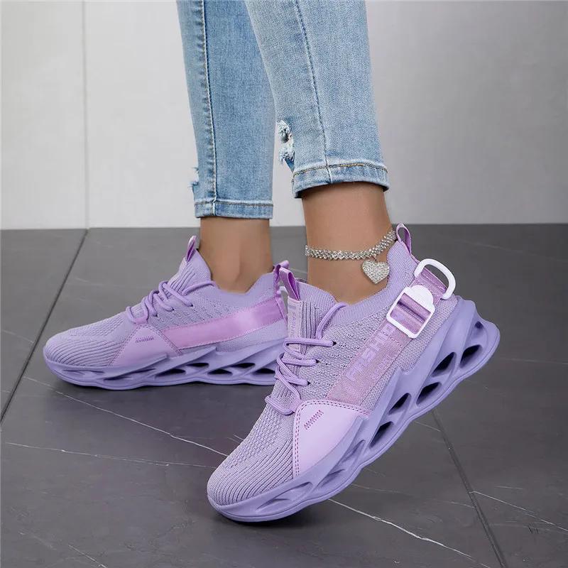 Espadrilles décontractées mode violet légères respirantes grande taille 48 pour hommes femmes