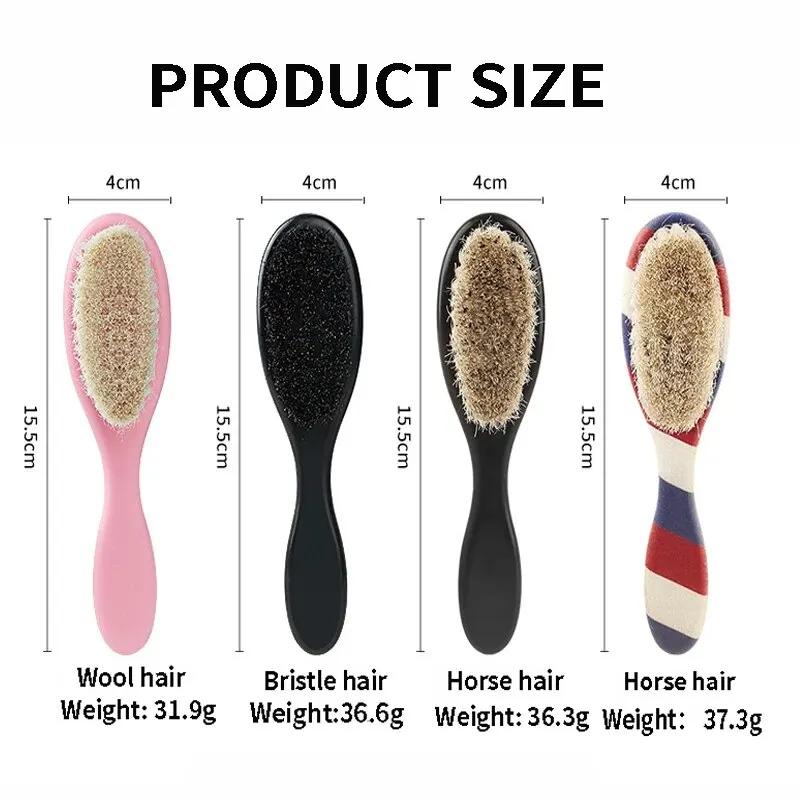 Nouveau Style barbier cou Duster brosse Double face rayé Salon outils de coiffure pour épilation vis