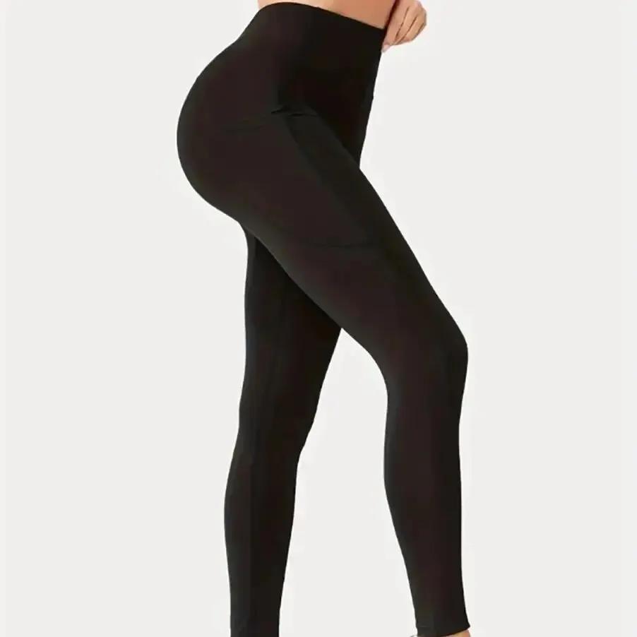 Leggings de yoga de poche pour femmes, taille haute, levage des hanches, sports et fitness, directem