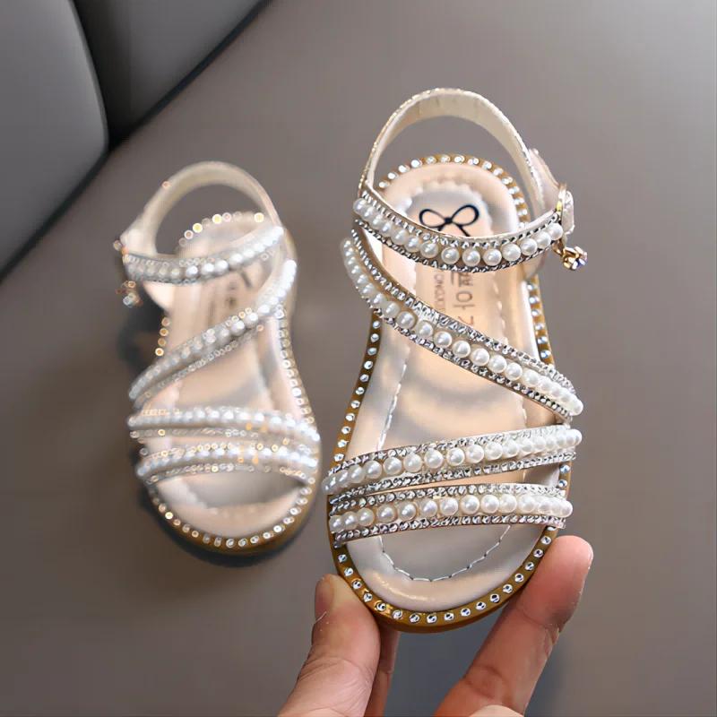 Fille sandales été mode enfants bébé filles Bling strass princesse unique sandales pour petite grand