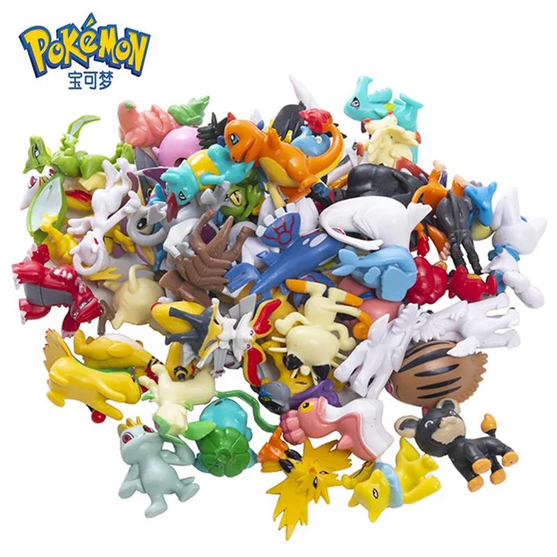 24-144 pièces grande taille Pokemon figurines d'anime 4-6 cm pas répéter différents Styles Pikachu A
