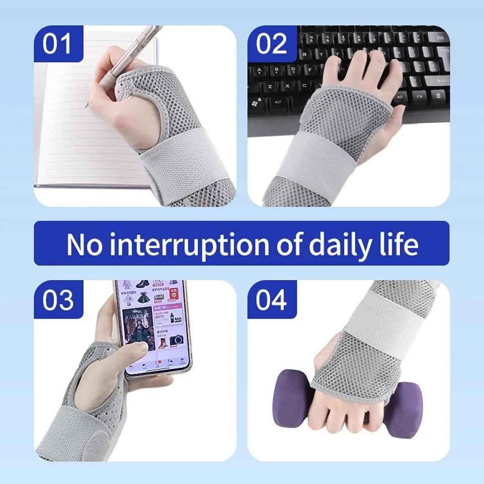 LOOGDEEL-Attelle de support de poignet respirante pour homme, attelle professionnelle, bracelet pour