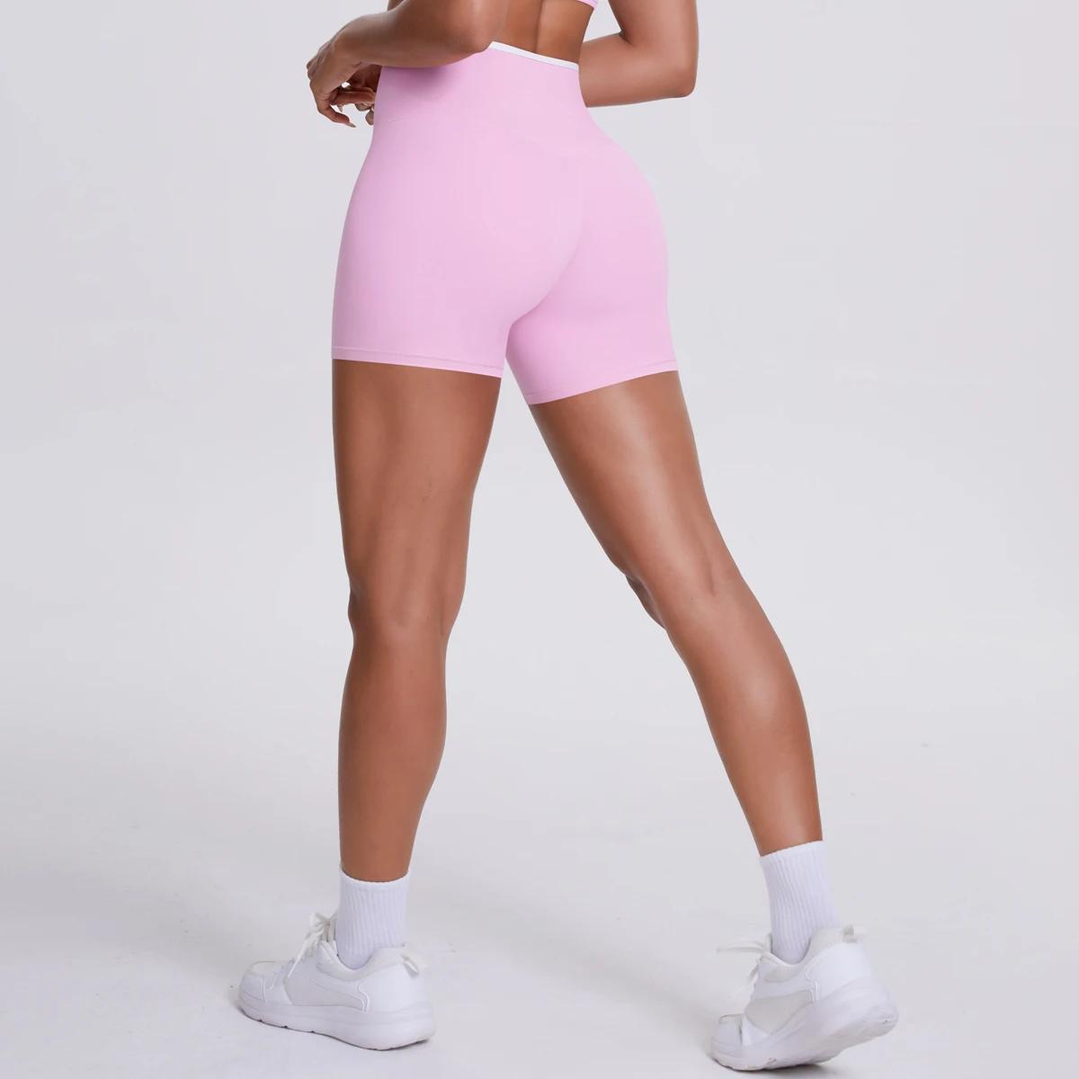 Short de Yoga taille haute pour femmes, Design croisé, séchage rapide, respirant, été, entraînement,