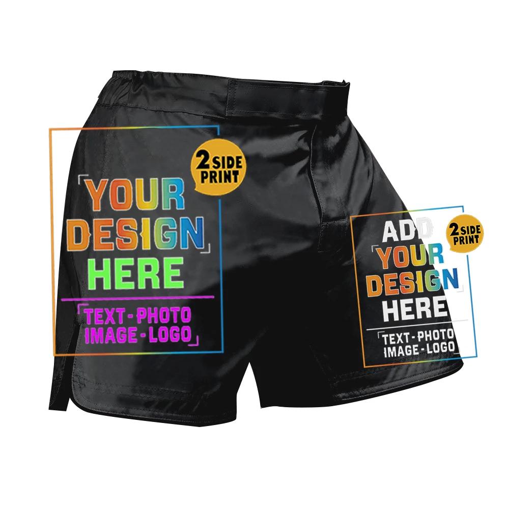 Short combat personnalisé homme enfant Muay Thai MMA boxe Taekwondo BJJ