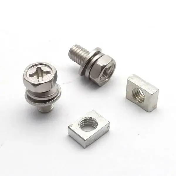 Écrou et vis de 2,2 de borne de batterie de vélo, universel, moto, scooter, RL, D343, M5 x 10mm, M6 