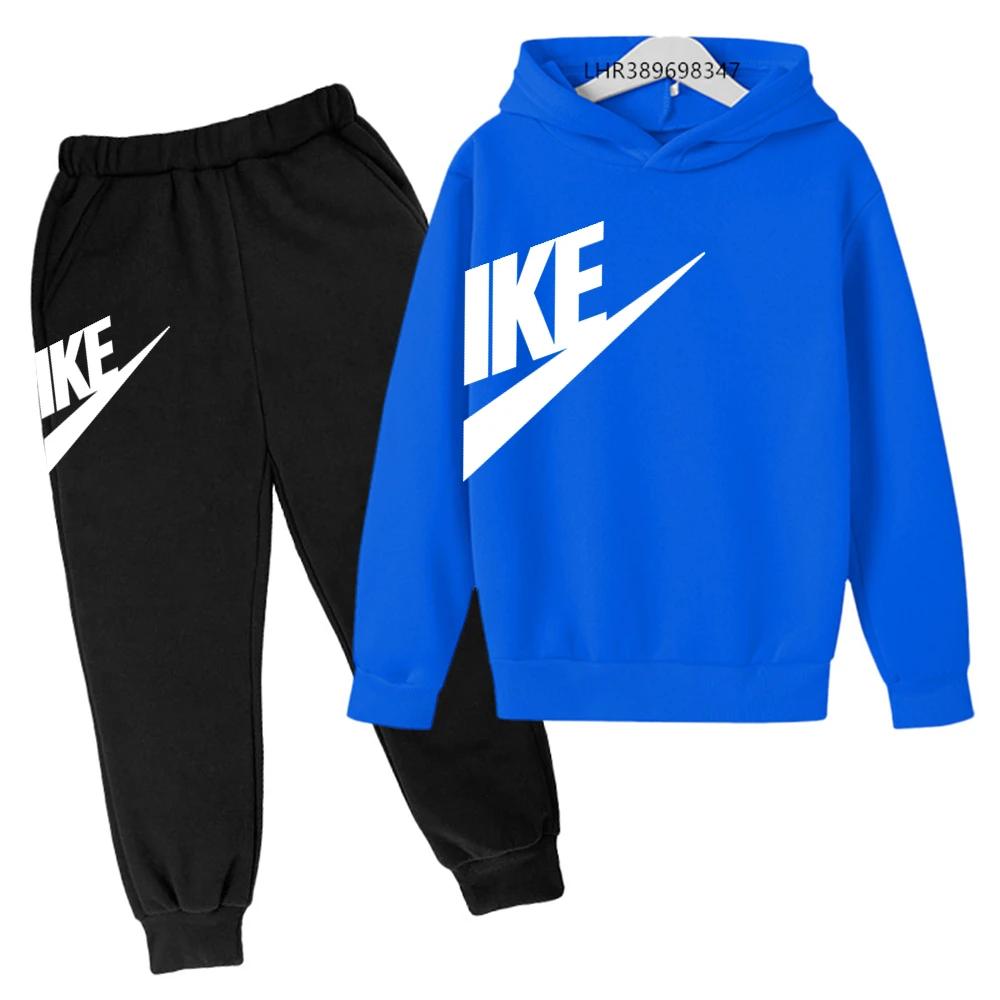 Ensemble sweat-shirt et pantalon décontracté et élégant pour enfants de 3 à 12 ans, avec sweat à cap