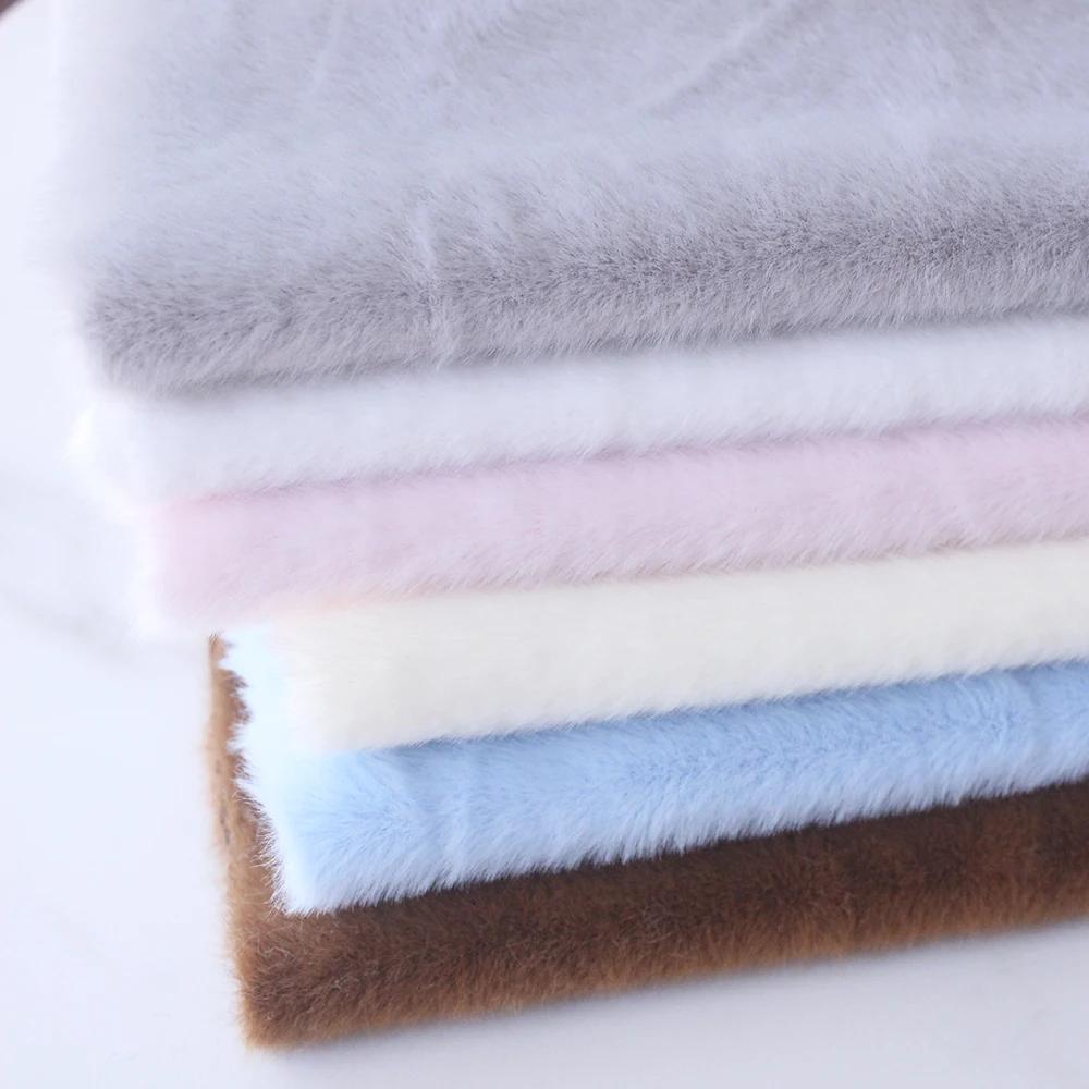 Tissu épais en peluche de 5MM, bricolage, tissu épais de cryptage, solide, Solf, fourrure artificiel