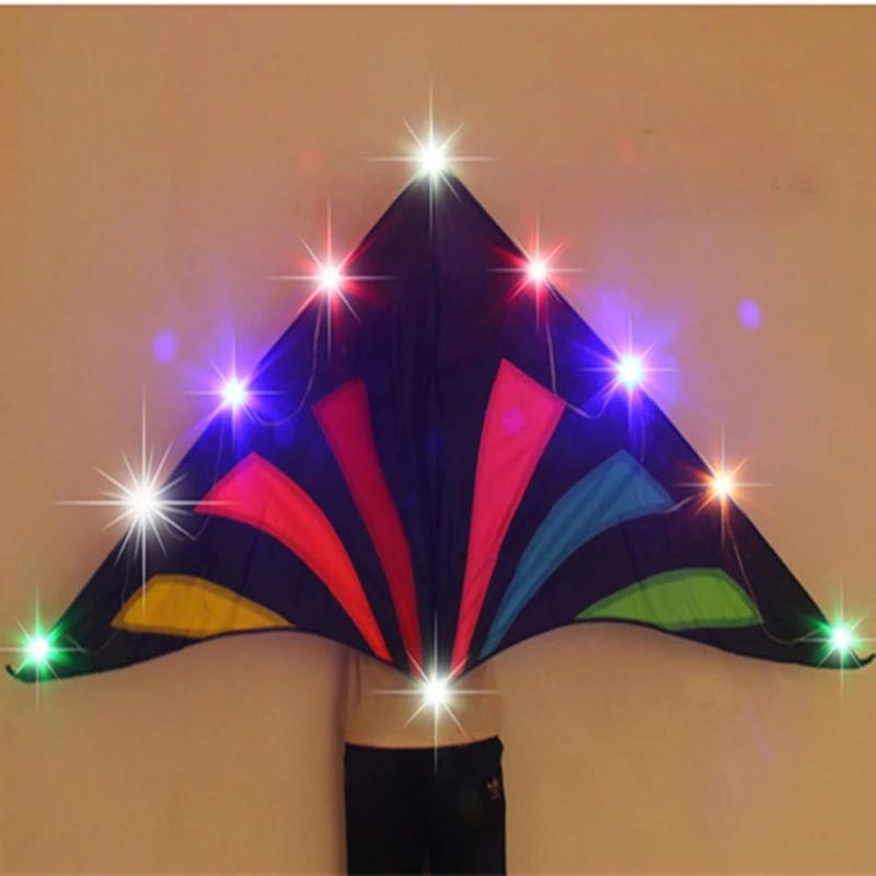 Bricolage led cerf-volant volant 56 pièces lampe à LED brillant accrocher des cerfs-volants pour adu