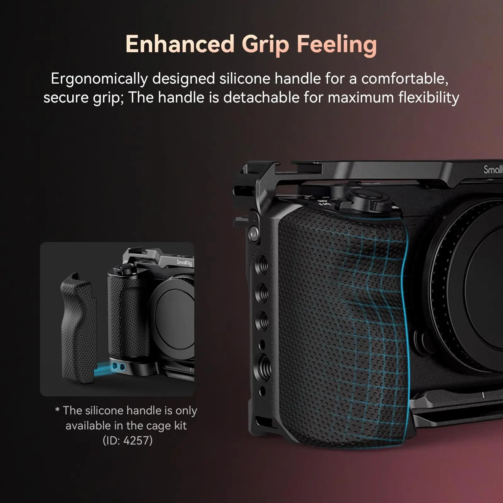 Kit de Cage SmallRig ZV-E1 avec poignée en Silicone et serre-câble pour étui pour Sony ZV-E1 avec pl