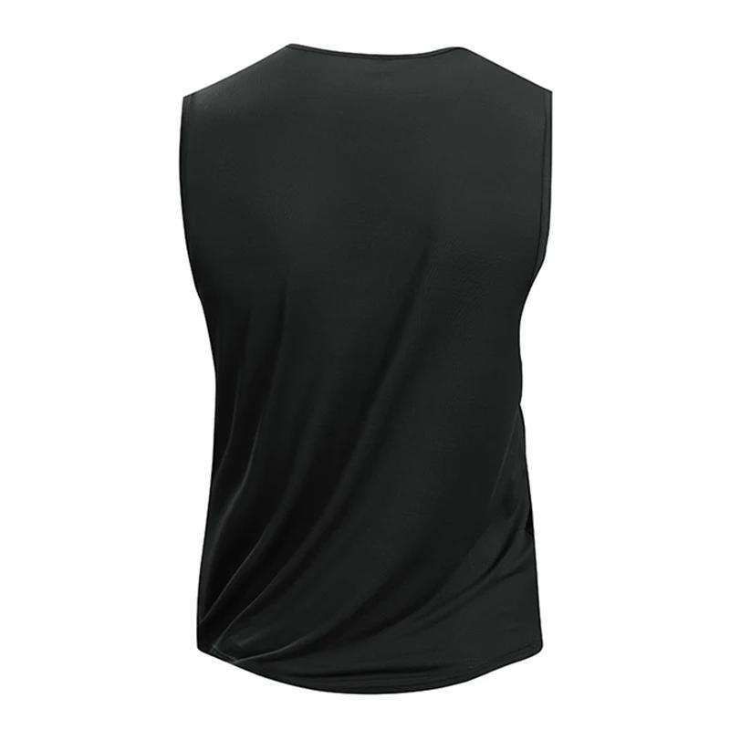 Gilet de course homme CHRLCK - Débardeur fitness séchage rapide, maille respirante pour sport