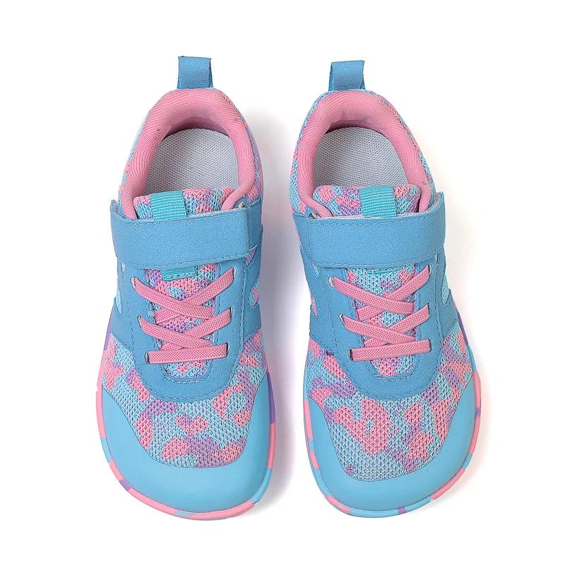 Chaussures pieds nus minimalistes pour petits/grands enfants + chute zéro pour enfants + baskets lar