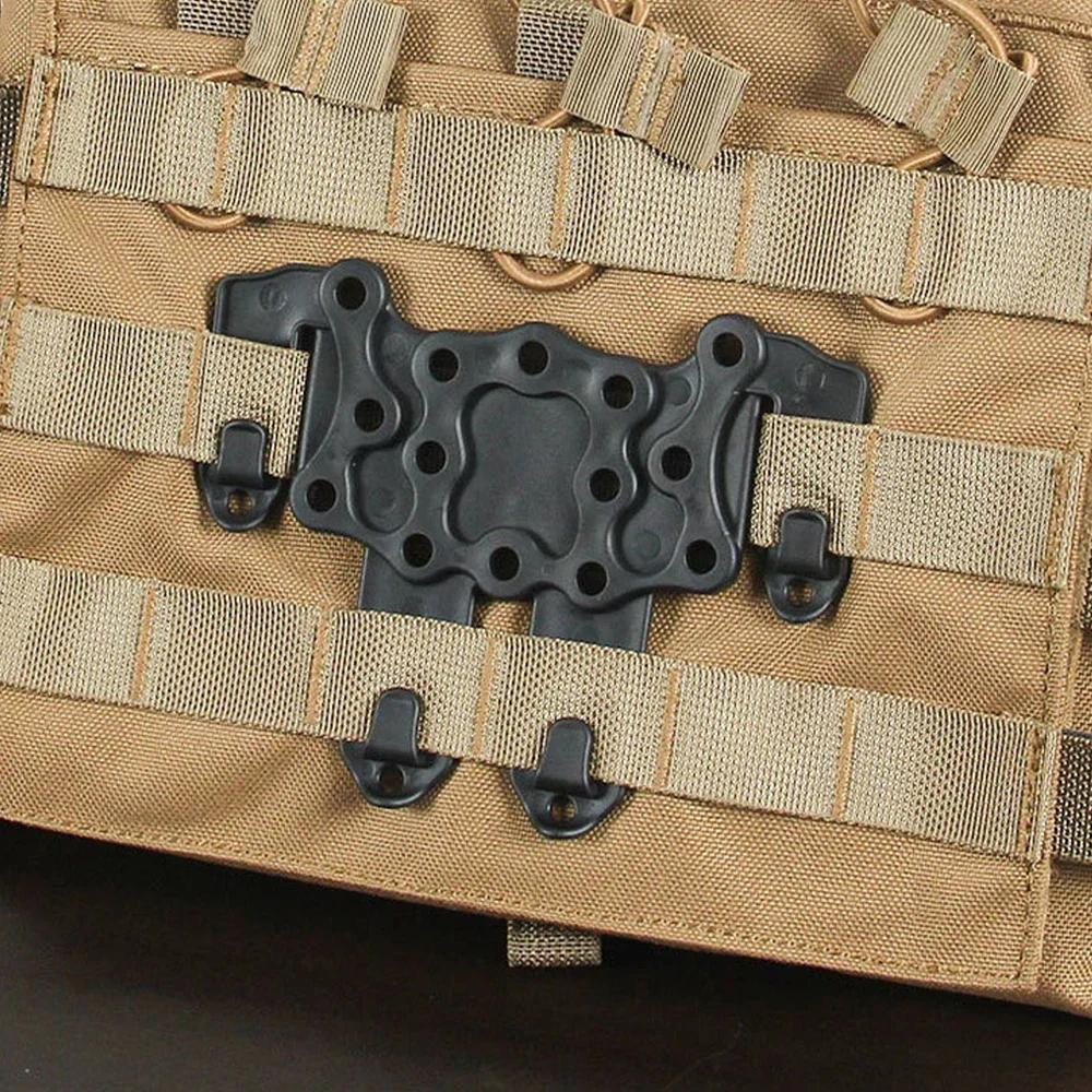 Adaptateur de fixation en plastique pour gilet MOLLE, support de poche à dos, clip pour holster Gloc
