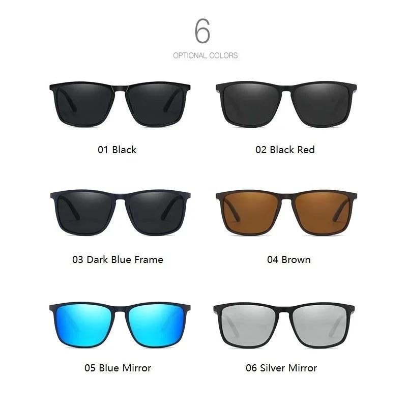Lunettes de soleil polarisées carrées de luxe pour hommes et femmes, Vintage, à la mode, pour voyage