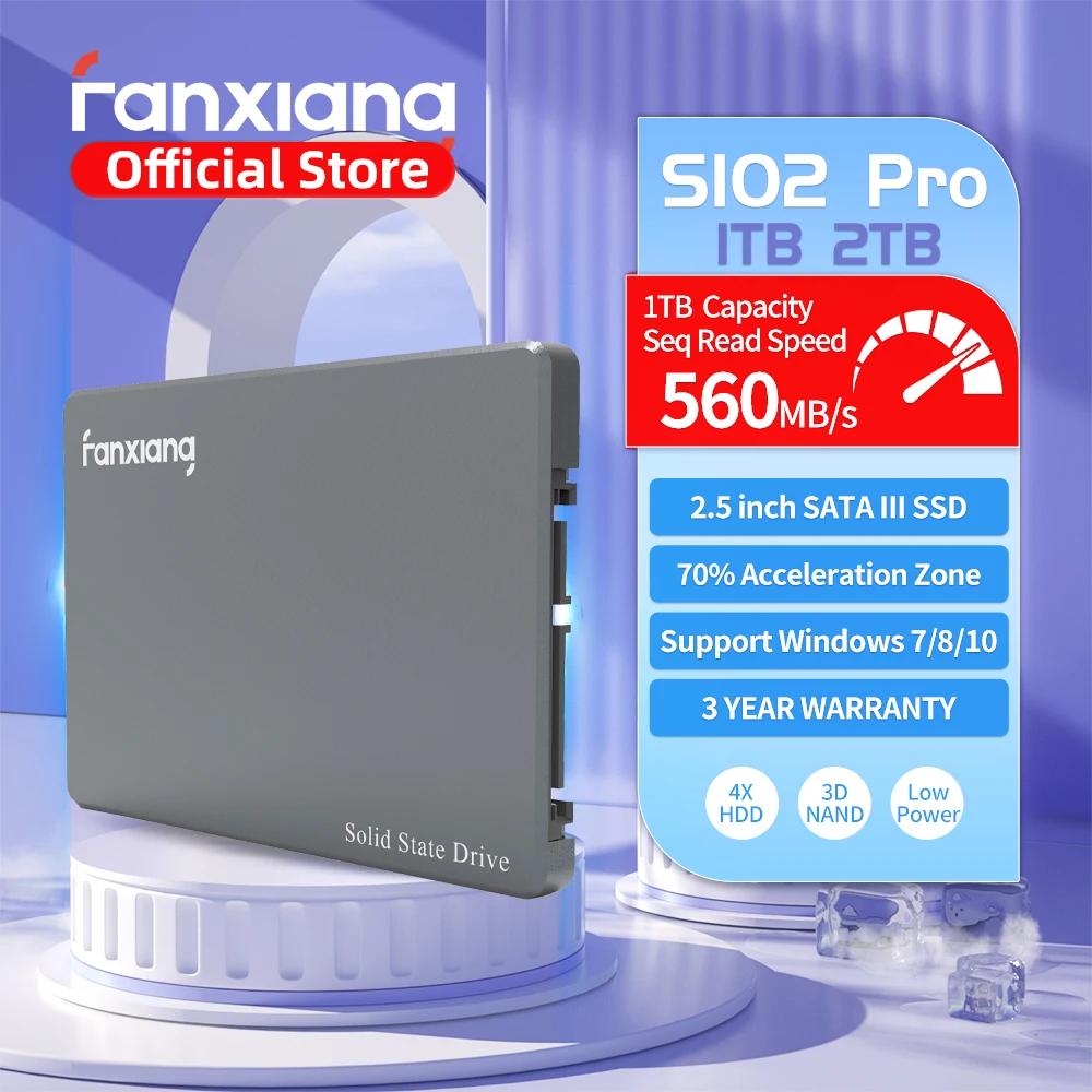 Disque SSD SATA Fanxiang S102 Pro 2,5 pouces, vitesse accélérée de 70 %, 500 Go, 1 To, 2 To, jusqu'à
