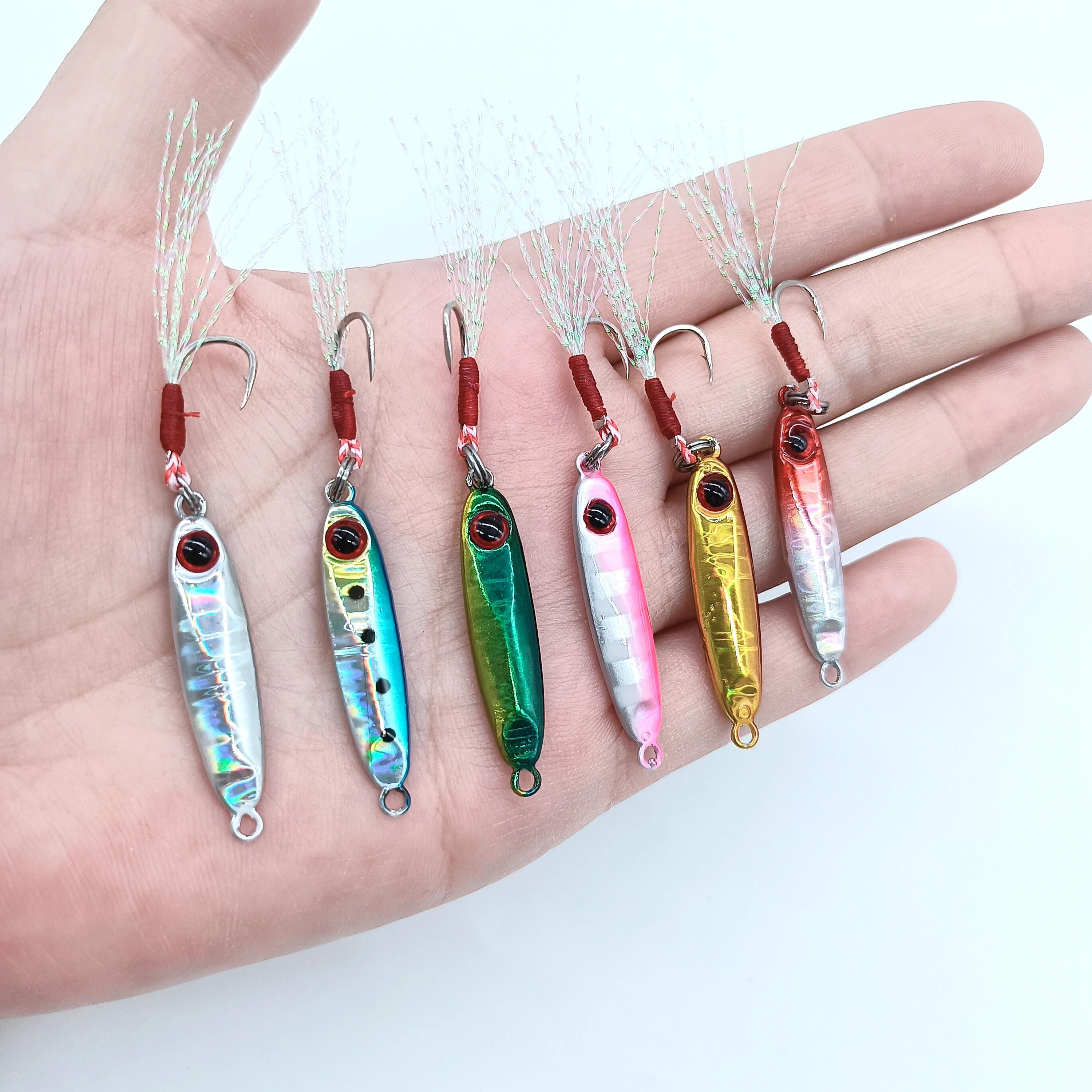 HOOFISH 1 pièces microjigging leurre de pêche 5.5g/32mm Mini gabarit appât Isca gabarit artificiel a