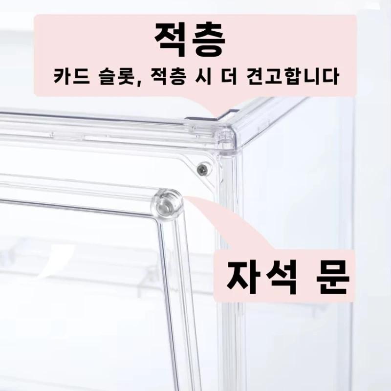 Boîte d'affichage transparente pour les doigts, vitrine de jouets pliable en acrylique transparent p