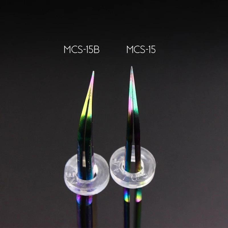 Vetus – pincettes à cils Premium, série MCS originale, nouveau Style, pointe Ultra Fine, améliore le