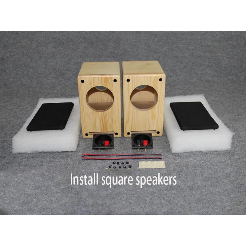 3 pouces haut-parleur coque pin bambou maison Audio gamme complète haut-parleur boîtier vide maison 