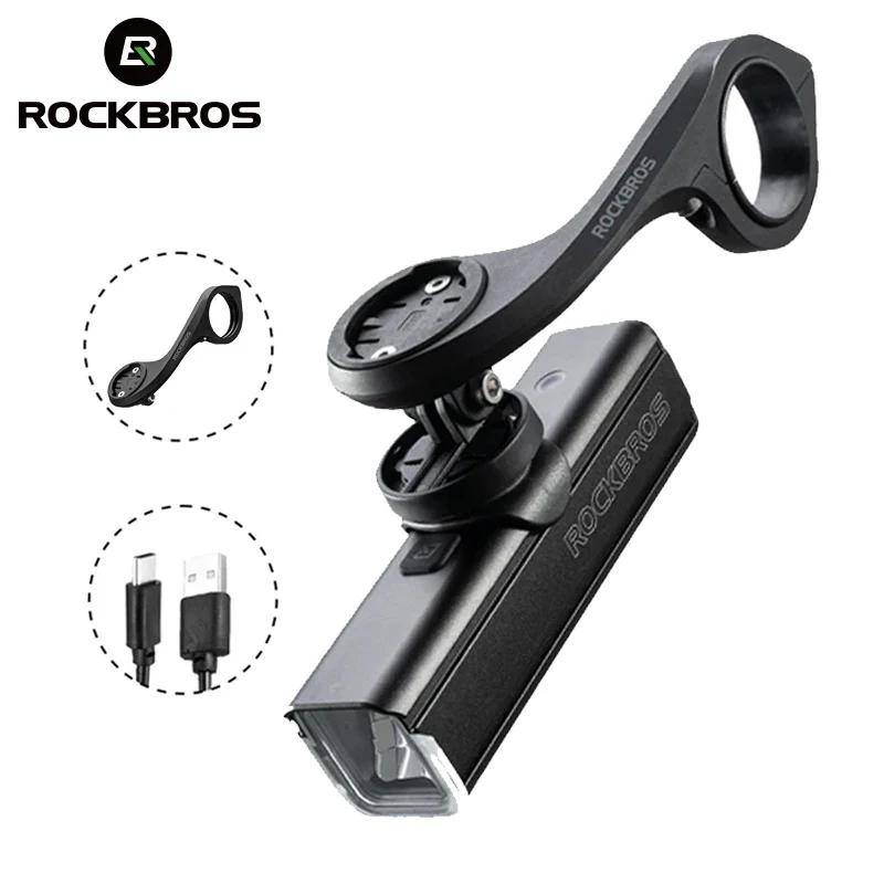 ROCKBROS – lumière de vélo 1000lm, charge type-c, éclairage avant pour vtt, vélo de route, 4500mAh, 
