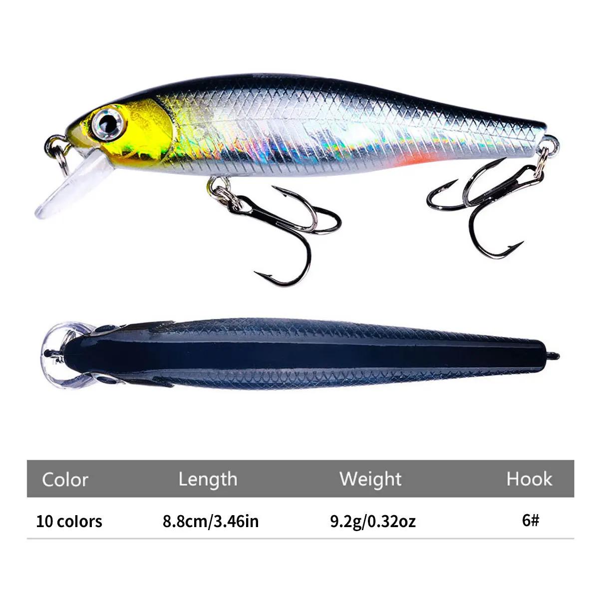 Minnow manivelle Wobbler Jerkbait leurre de pêche 8.8Cm 9G Isca artificiel Carkbait Swimbait matérie