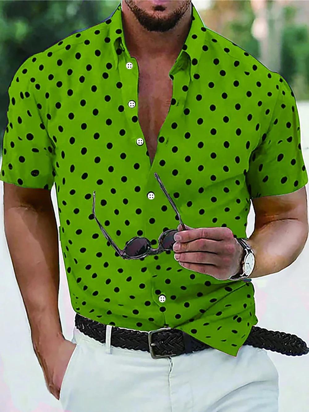 Chemise boutonnée à manches courtes pour hommes, chemise de plage décontractée, noir, blanc, rouge, 
