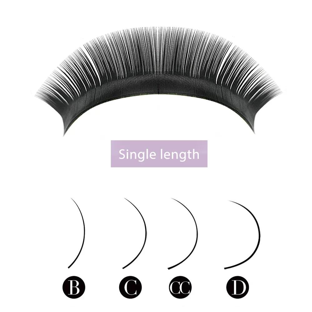 8-25mm Faux-Cils Professionnels, Easy Fan Volume Russe Autofan Cilios Doux CC/D, Extension de Cils N