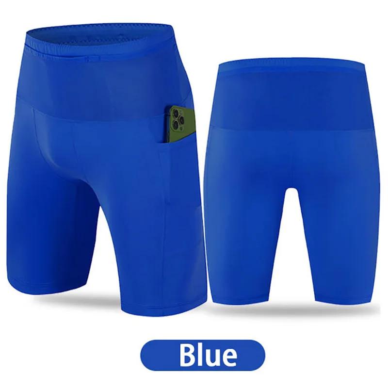 Leggings de sport pour hommes, pantalons de Compression, short quart de basket-ball, séchage rapide,