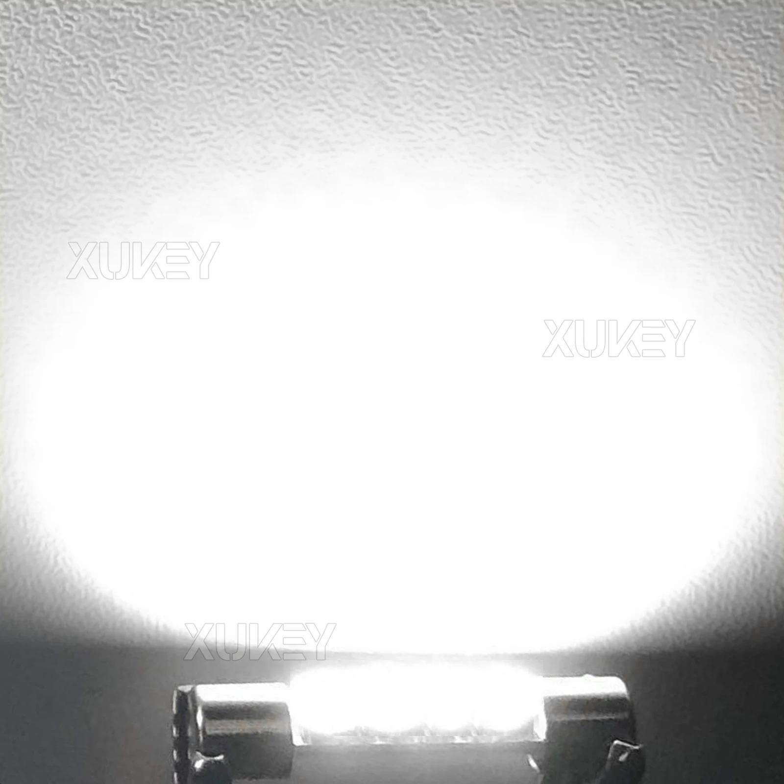 Ampoule LED feston 4x28mm 29mm 6614F, blanche, Super brillante, 6612F 6641, 6000k, pour miroir de va