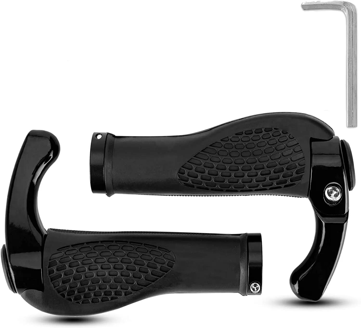 Poignées ergonomiques coordonnantes pour guidon de vélo, 1 paire, accessoires en alliage d'aluminium