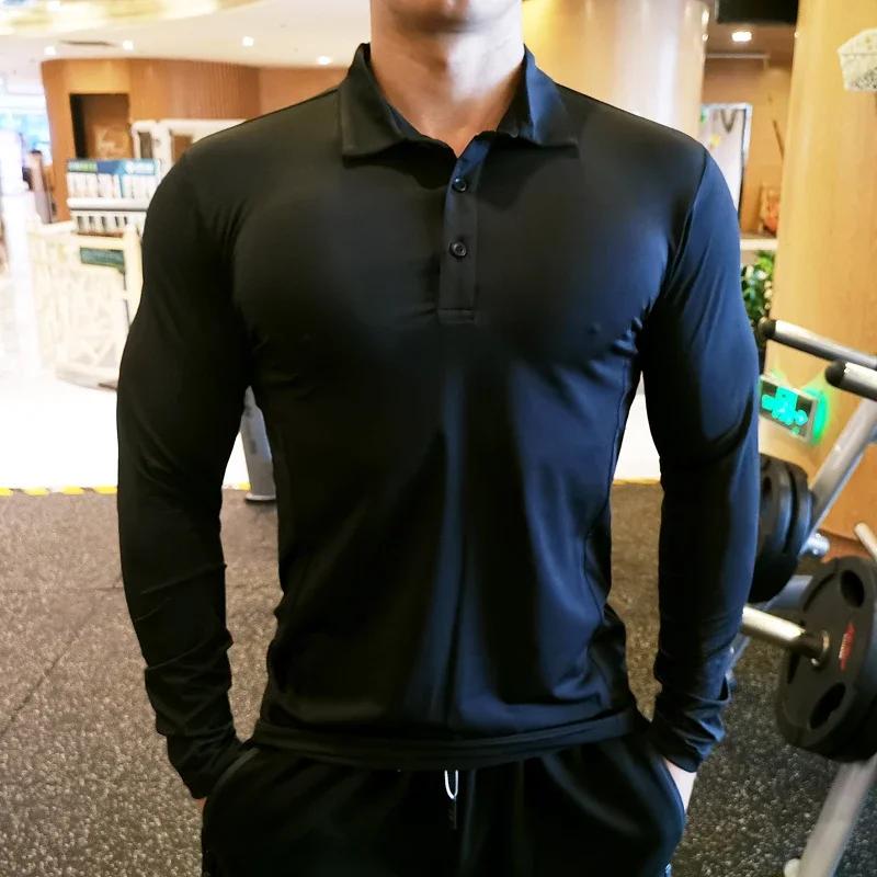 T-Shirt de dehors à Manches sulfpour Homme, Haut de Course, Fitness, Serré, Randonnée, Rashgard, Gra