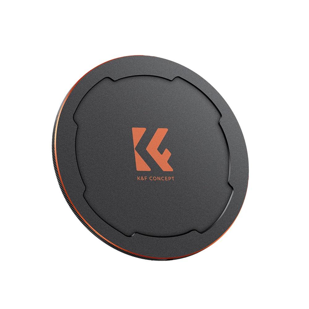 K & F Concept – capuchon d'objectif de caméra magnétique en métal, convient uniquement aux filtres m