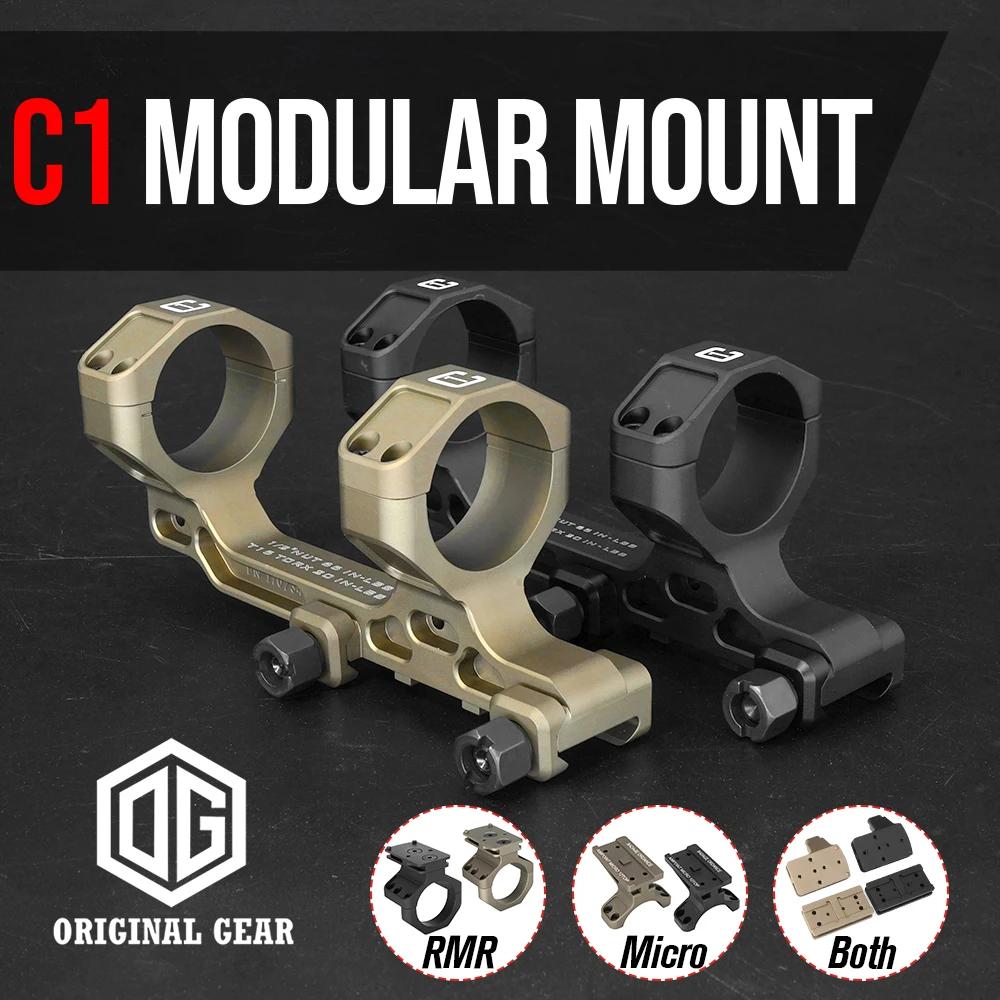 COMM-Monture modulaire C1 avec adaptateur de vue à point rouge optique décalé, ligne centrale optiqu