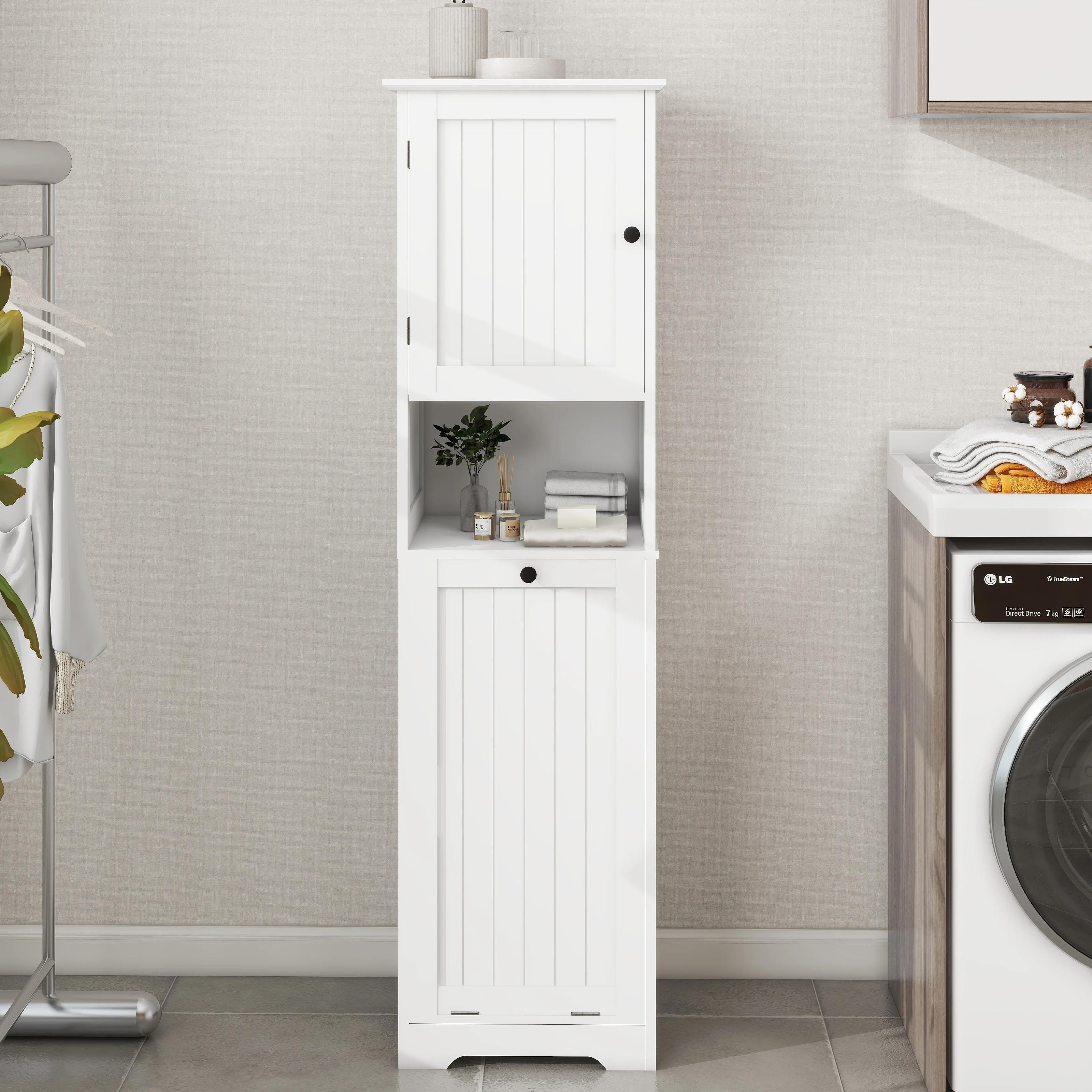 Armoire à linge blanche à une seule cellule, solide et durable, à la mode