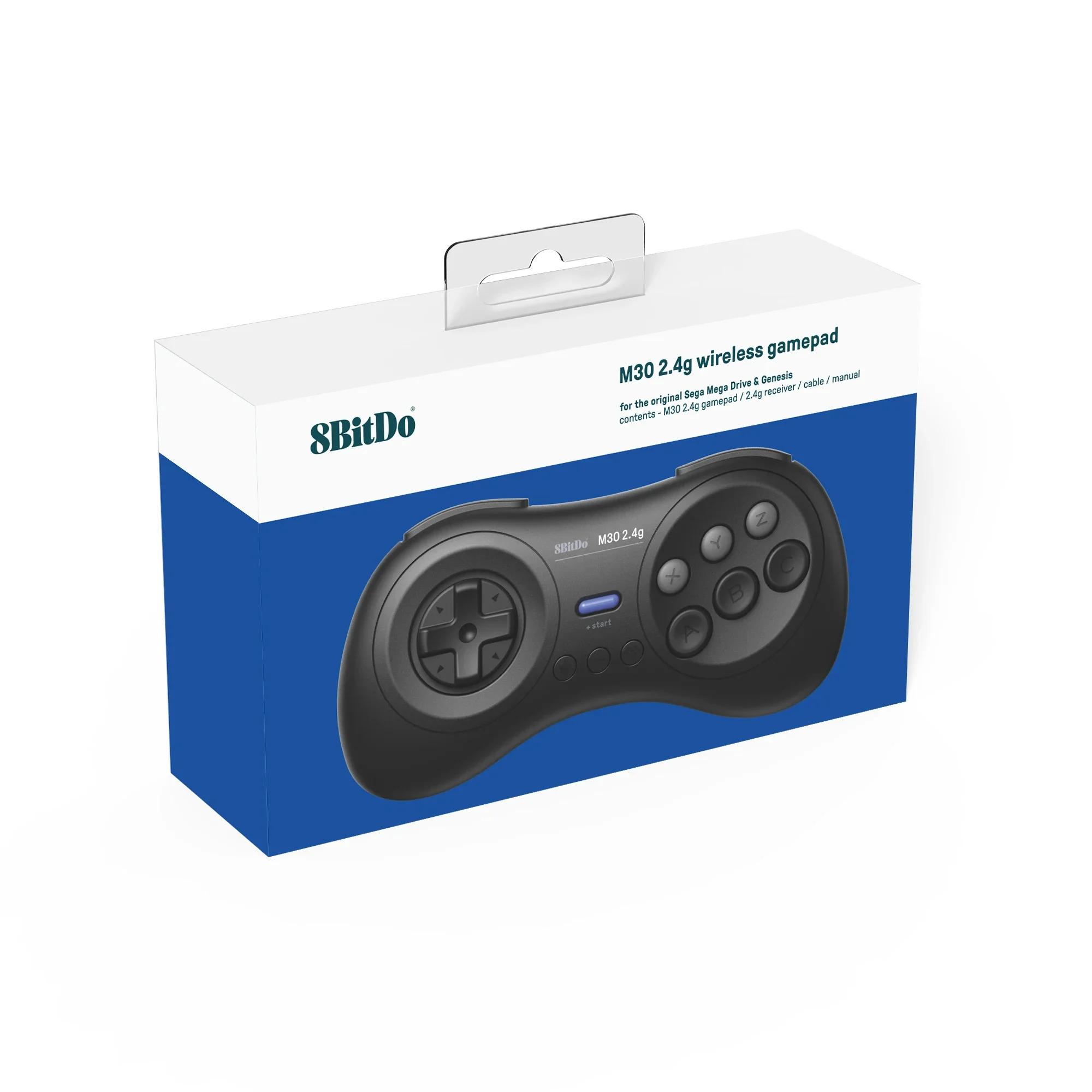 8BitDo-Prise en charge du contrôleur M30 2.4G, SEGA Genesis, Mega Drive, système analogique Mega Xen
