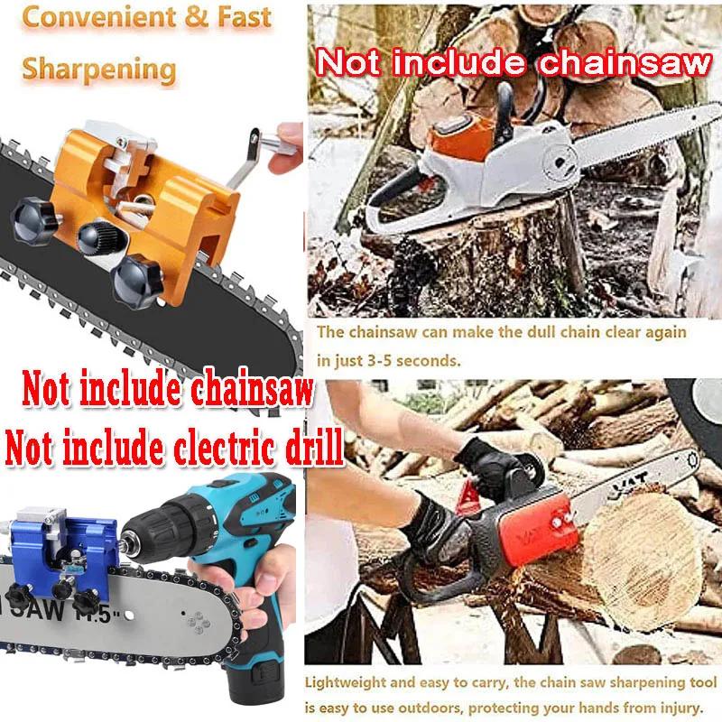 Affûteur de tronçonneuse pour le travail du bois, outils abrasifs, adapté à la plupart des vues à ch