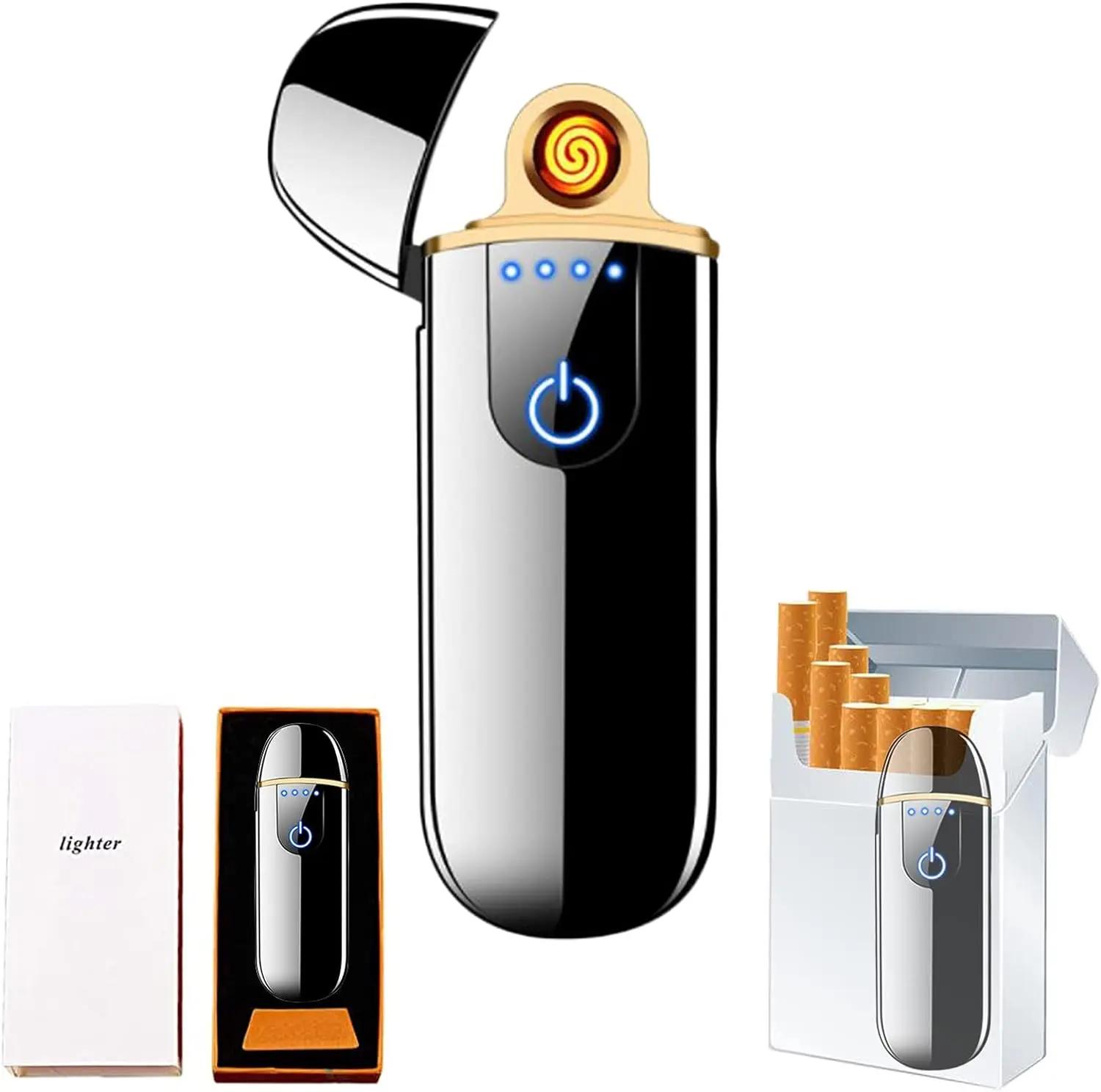 Briquet électronique intelligent avec indicateur de puissance, aste par USB, compatible avec Touch V