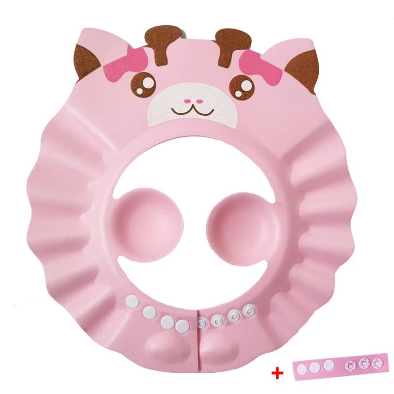 Bonnet de douche en forme d'animal mignon, Protection des yeux, Protection des oreilles, léger, dess