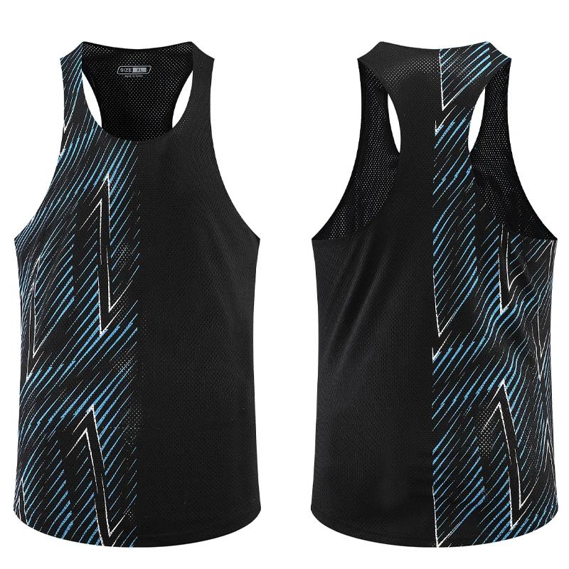 Gilets de Sport décontractés pour hommes, séchage rapide, respirant, Fitness, course à pied, gymnast